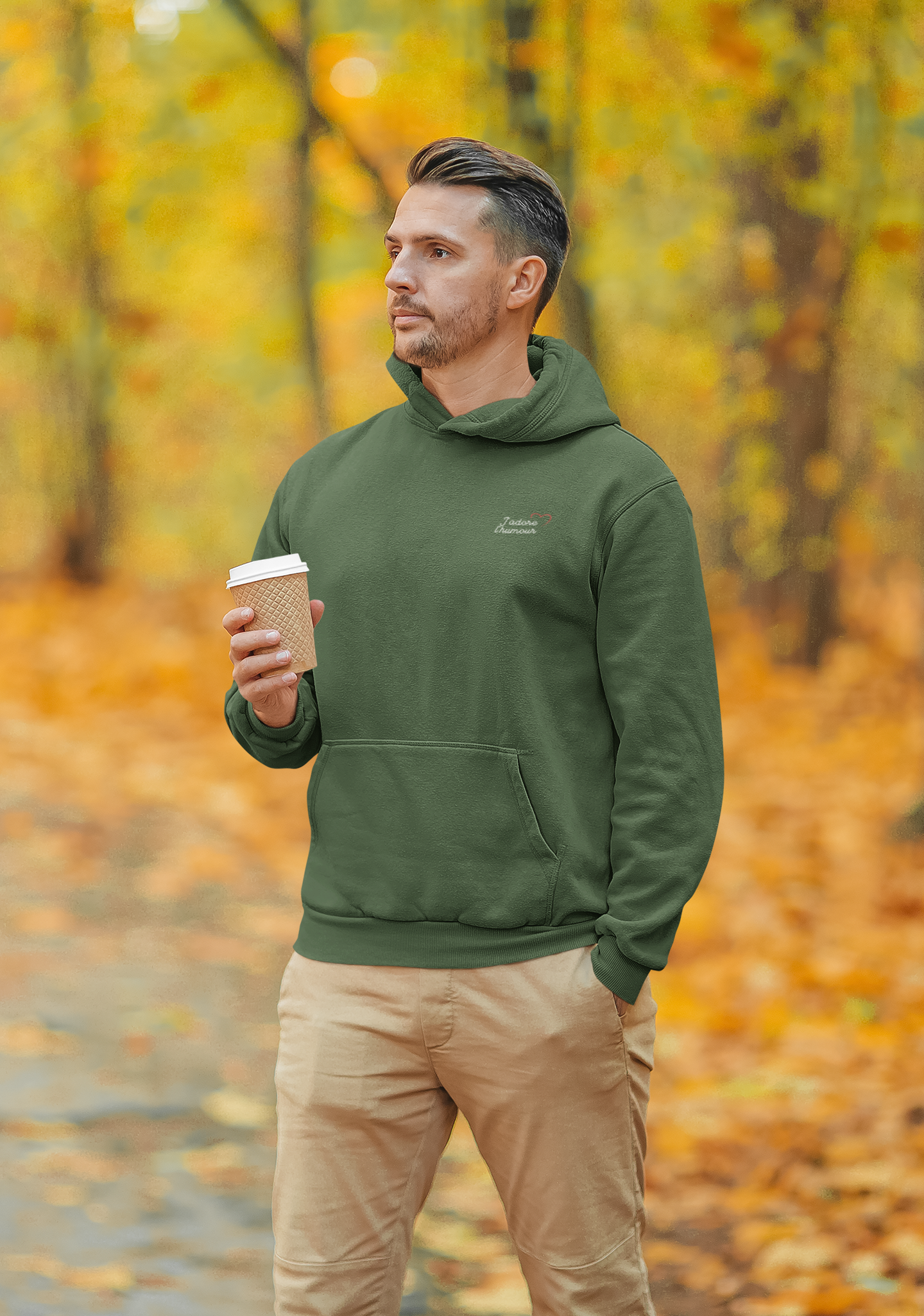 Sweat à Capuche "j'adore l'humour"