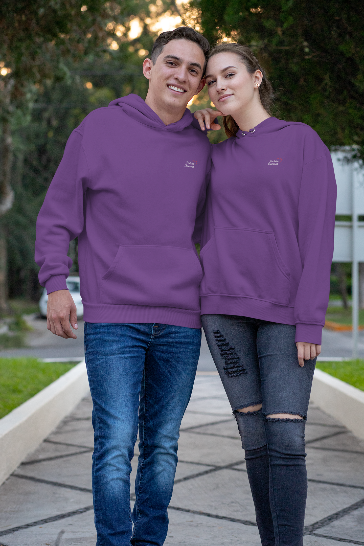 Sweat à Capuche "j'adore l'humour"