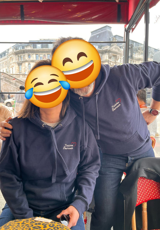 Sweat à Capuche "j'adore l'humour"